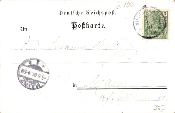 Chromo-Litho Traisa Mühltal in the Odenwald Hesse, Hotel and Restaurant Riedmatter, total view