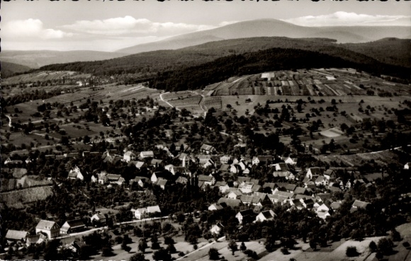 Postcard Wollbach Kandern in the Black Forest Baden, aerial photograph
