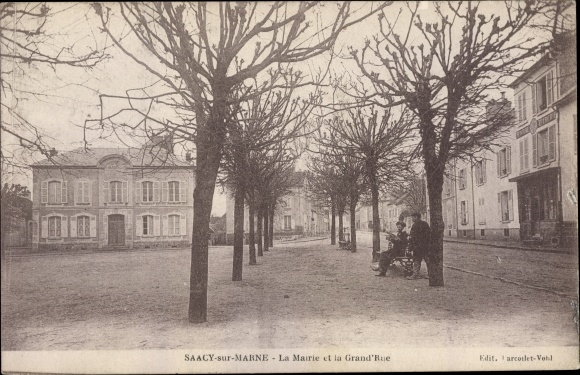 KP Saacy sur Marne Seine et Marne, Mairie et la Grand'Rue