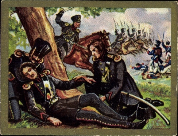 Sammelbild Alles für Deutschland Bild Nr. 165, Theodor Körners Tod 1813