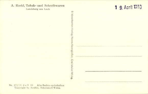 Postcard Landsberg am Lech Upper Bavaria, aerial photograph