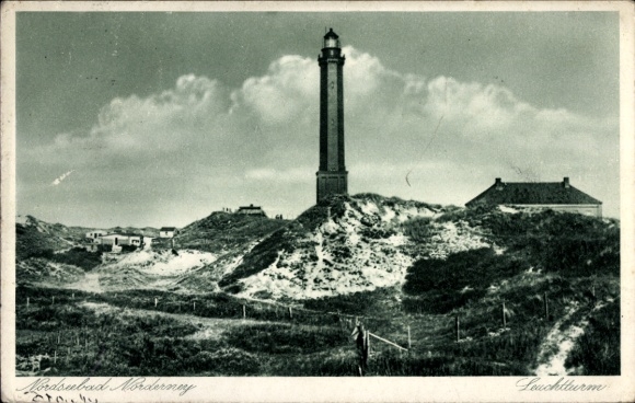 Postcard Norderney in East Frisia, lighthouse
