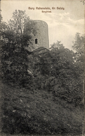 Postcard Raben Rabenstein in Fläming, Rabenstein Castle, Bergfried