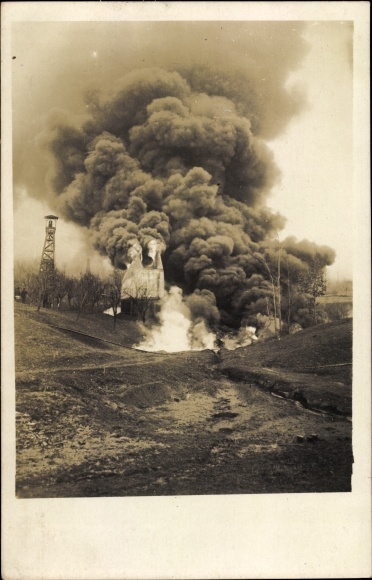 Photo Postcard Chambirra ? Fire, winding tower