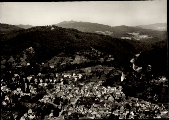 Postcard Auerbach Bensheim on the Bergstraße Hesse, aerial photograph