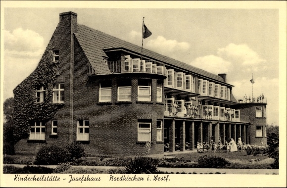 Postcard Nordkirchen in the district of Coesfeld North Rhine-Westphalia, children&#39;s sanatorium Josefshaus