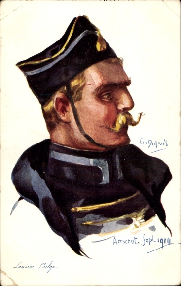 Artysta KP Dupuis, Em., belgijski ułan, belgijski żołnierz