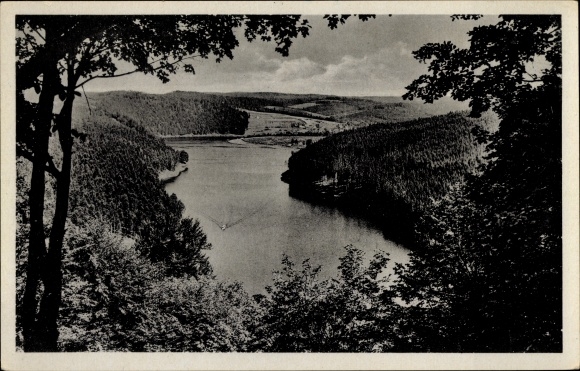PC Schönbrunn Ebersdorf Thuringia, Heinrichstein an der Saale, reservoir, Saale dam