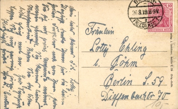 Postcard Berlin Schöneberg Friedenau, Schillerplatz, Stubenrauchstraße