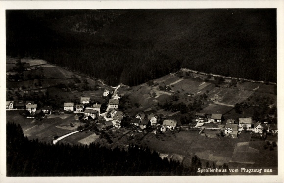 KP Sprollenhaus Bad Wildbad w Schwarzwaldzie, zdjęcie lotnicze