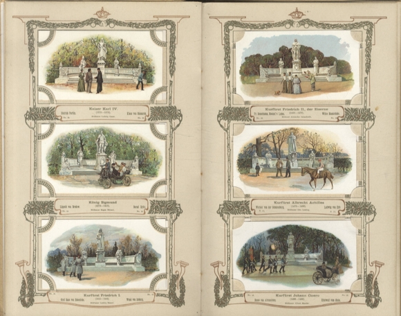 Victory Avenue. The monuments on Sieges-Allee Berlin. Collector's photo album Sarotti Chocolate Factory
