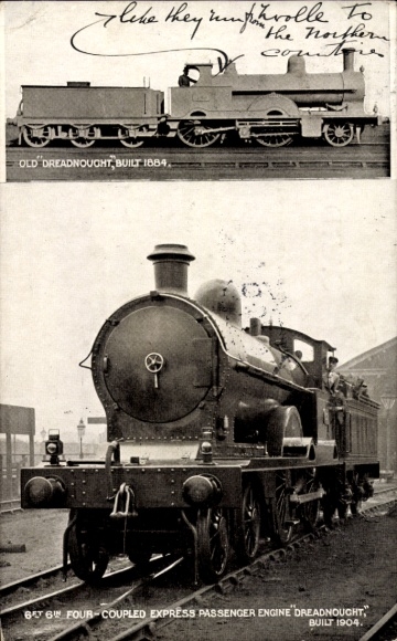 Ak Britische Eisenbahn, Lokomotive, Dreadnought
