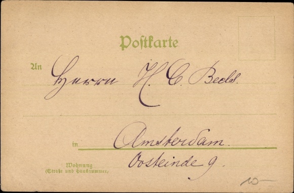 Artist Postcard Dreyfus Affair, Zola Esterhazy, The Veiled Lady No. 4, The Riddle&#39;s Solution