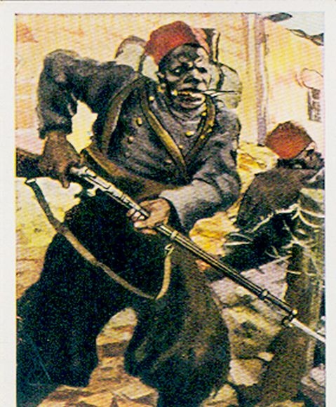 Sammelbild Der Weltkrieg, Anhang: Unsere Gegner Nr. 259 Senegalneger