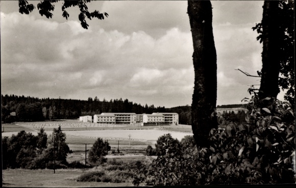Postcard Bad Steben in the Franconian Forest, Sanatorium Frankenwarte
