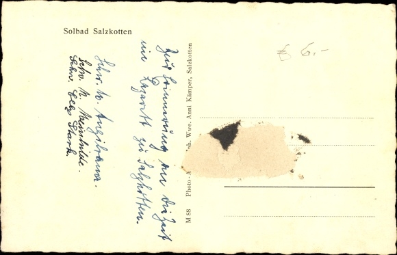 Postcard Salzkotten in Westphalia, St. Johannes children's home