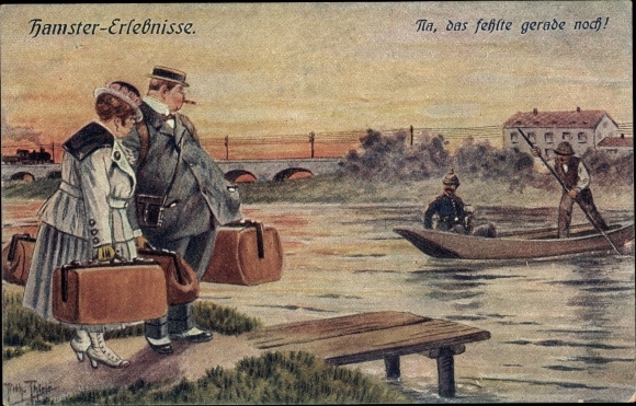 Artist PC Thiele, Arthur, hamster experiences, fat couple, ferry