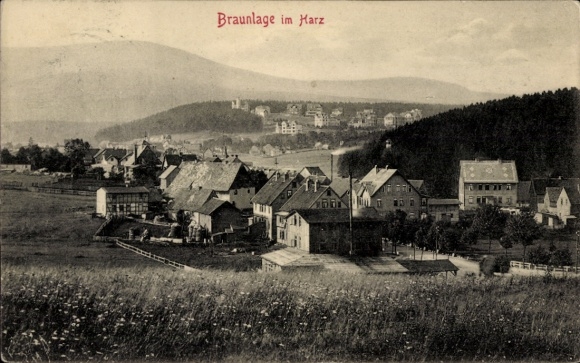Postcard Braunlage in the Upper Harz, Panorama