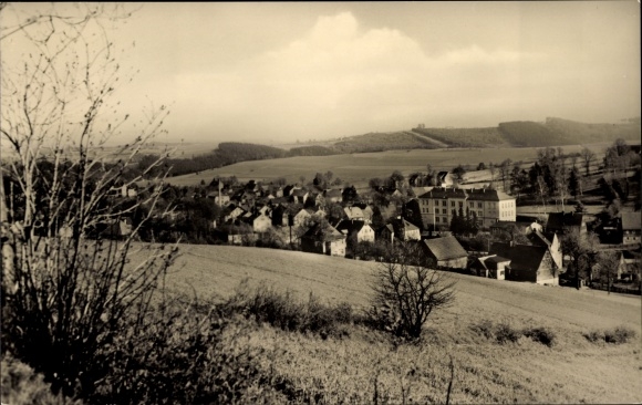 Postcard Gelenau in the Ore Mountains, panorama