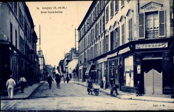 Ak Lagny Seine et Marne, Rue Gambetta