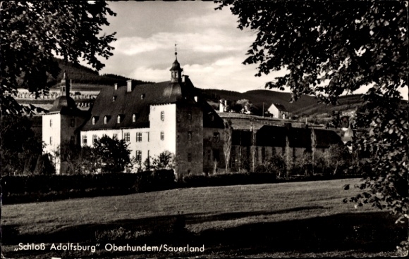 Postcard Oberhundem Kirchhundem Sauerland, Adolfsburg Castle