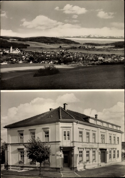 Ak Stockach Baden Württemberg, Gesamtansicht, Hotel Fortuna, Gasthof