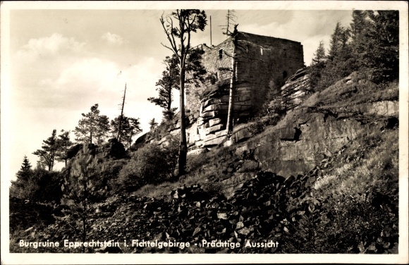 Ak Kirchenlamitz in het Fichtelgebirge van Opper-Franken, kasteelruïne Epprechtstein