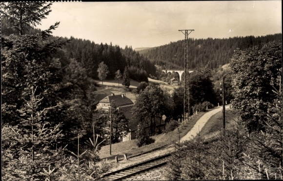 Postcard Wurzbach in Thuringia, Heinrichshütte
