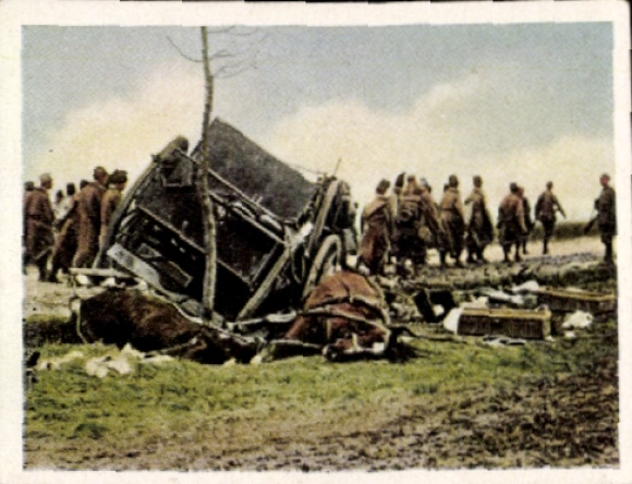 Collector's picture The World War 1916, The campaign against Romania No. 113 Romanian retreat route