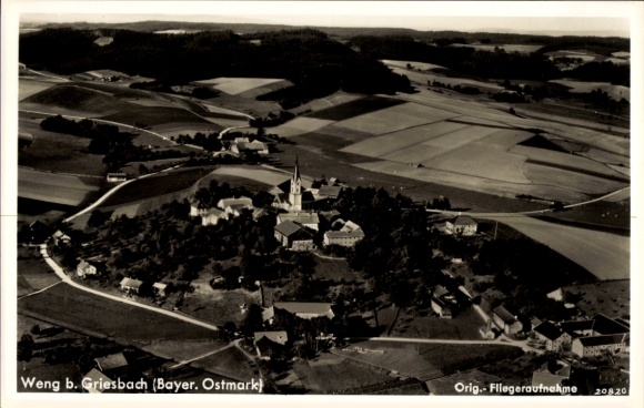 Ak Weng Bad Griesbach im Rottal Neder-Beieren, luchtfoto