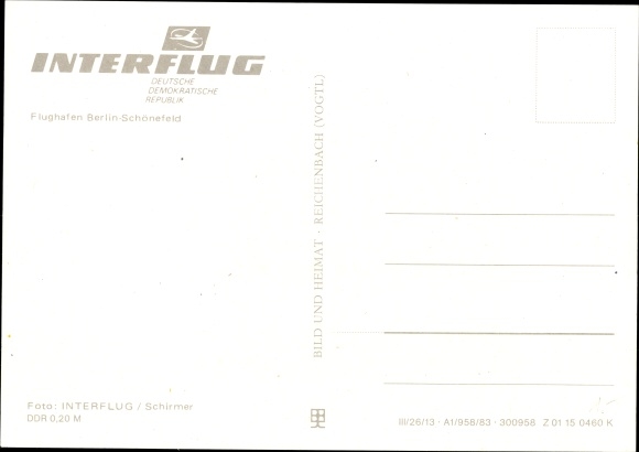 PC Schönefeld near Berlin, GDR Interflug aircraft Ilyushin IL 62M, airport, GDR SEH