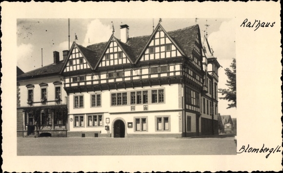 Ak Blomberg im Kreis Lippe, Rathaus