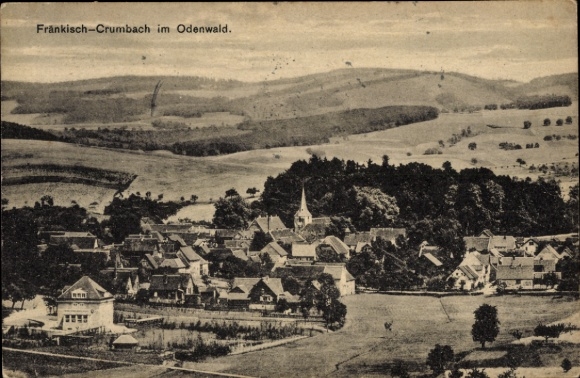 PC Fränkisch Crumbach in the Odenwald, panorama