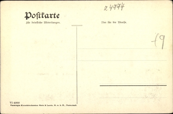PC Lindenfels in the Odenwald Hesse, general view of the village, Hotel Darmstädter Hof