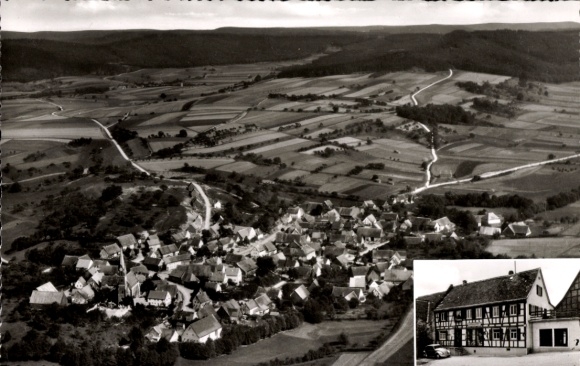 Ak Diebach in Midden-Franken, luchtfoto
