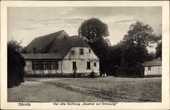 Ak Dörnitz Möckern in Jerichower Land, de oude dorpsherberg voor recreatie