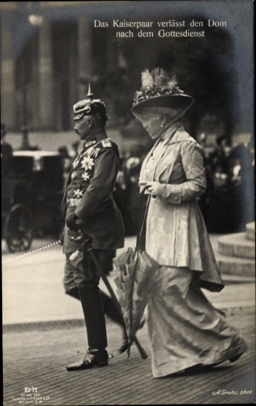 PC Kaiser Wilhelm II, Empress Auguste Viktoria, after church service