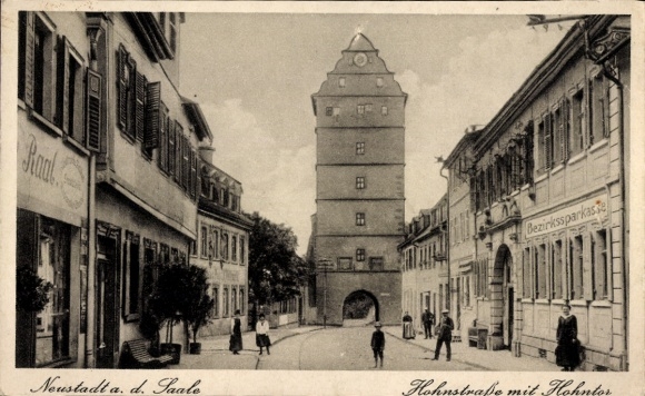 Postcard Bad Neustadt an der Saale Lower Franconia, Hohnstraße, Hohntor