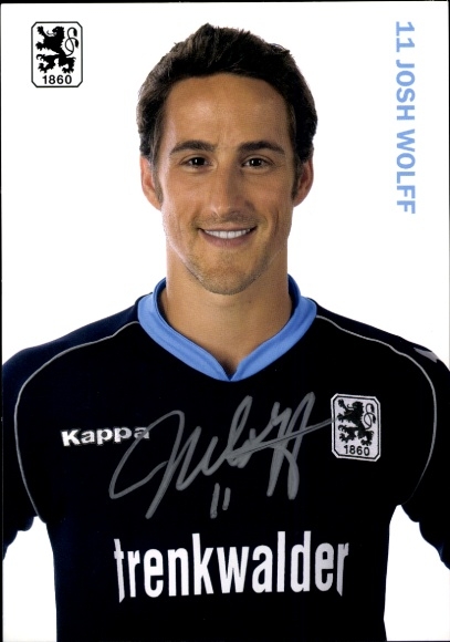 Autogrammkarte Fußballer Josh Wolff, TSV 1860 München, Autogramm