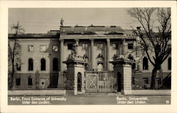 KP Berlin Mitte, Unter den Linden, Uniwersytet