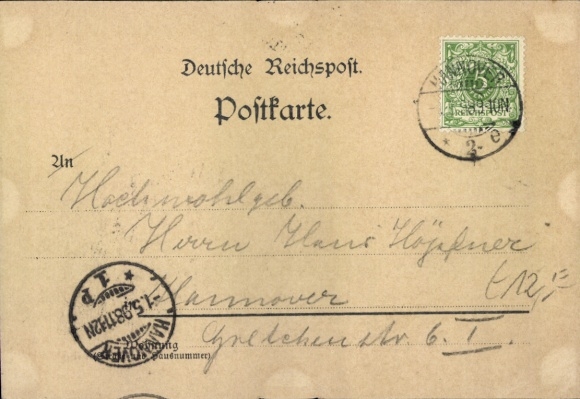 Chromo-Litho Groß Buchholz Hanover in Lower Saxony, restaurant Steuerdieb, Pfau