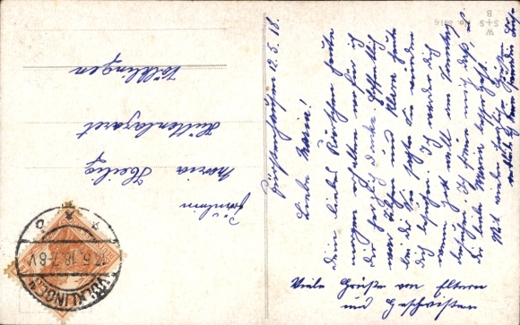 Postcard God bless you, trumpeter of Säckingen