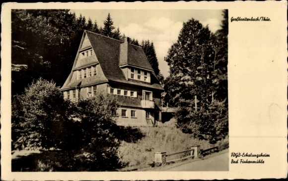 Postcard Allersdorf Großbreitenbach in Thuringia, Bad Finkenmühle, Großheitenbach/Thie, FDGB-Echolungsh