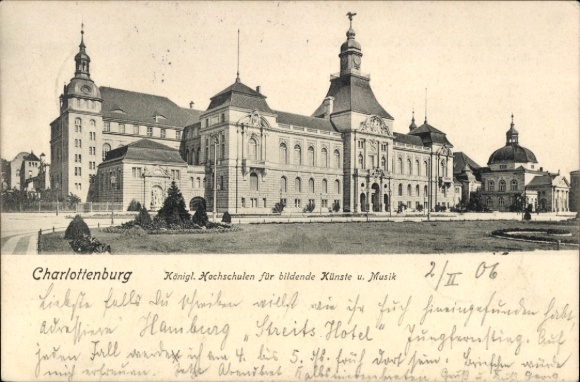 Ak Berlin Charlottenburg, Königliche Hochschulen für bildende Künste und Musik