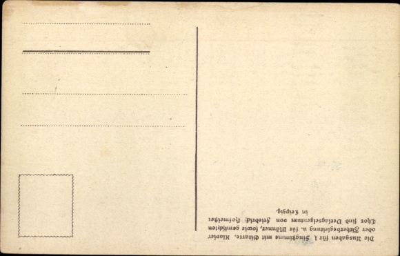 Song Postcard Günther, Anton, Don't forget your Hamet, Erzgebirge dialect No. 47