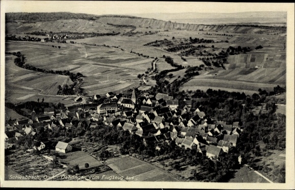 Postcard Schwalbach am Taunus Hesse, aerial photograph