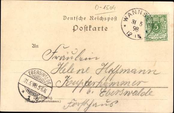 Chromo-Litho Berlin Zehlendorf Nikolassee, Beelitzhof, chestnut grove