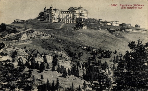 KP Rigi Kulm Kanton Schwyz, widok z Rotstock