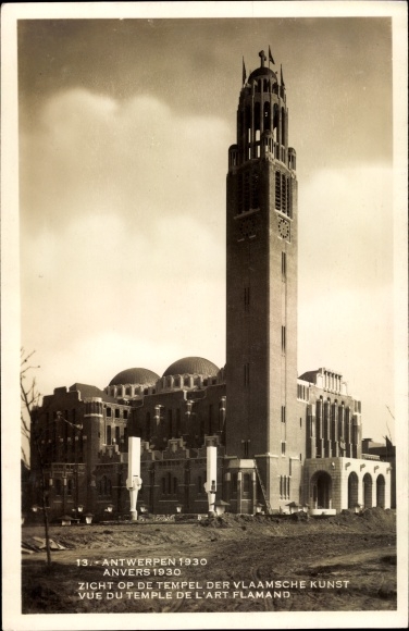 Postcard Anvers Antwerp Flandern, Weltausstellung 1930, Temple of Flemish Art