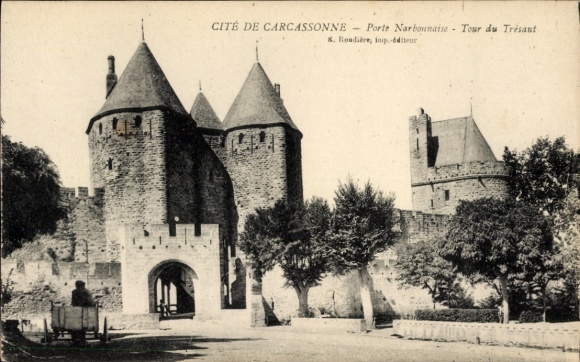KP Carcassonne Aude, Cité de Porte Narbonnaise, Tour du Trésant